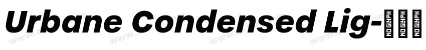 Urbane Condensed Lig字体转换